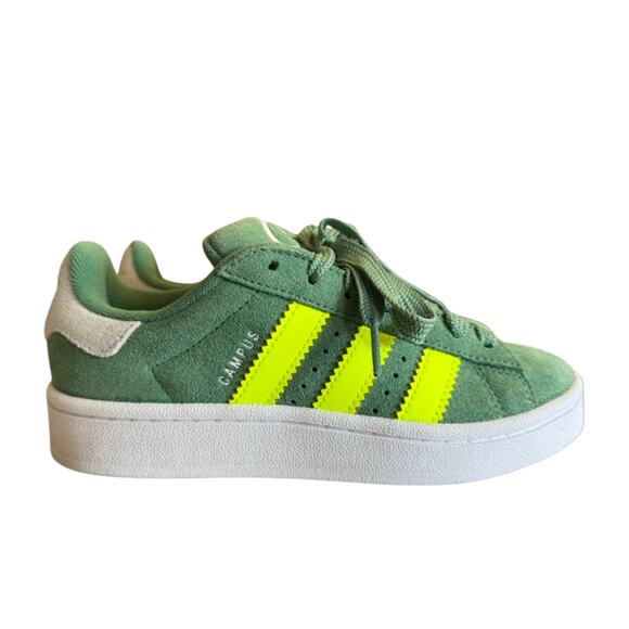 Adidas Campus 00s J Green Suede Sneakers Size 3.5Y / Women’s 5 NWT - Picture 3 of 8